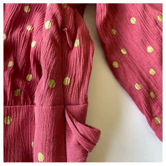 Boden Dominique Belted Polka Dot Dress Size 6 R - Picture 4 of 5